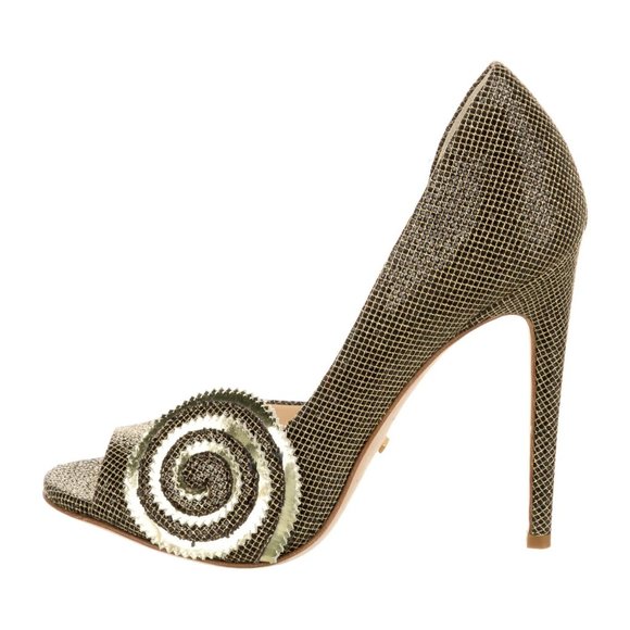 JEROME C. ROUSSEAU Printed D'Orsay Pumps - Picture 1 of 3